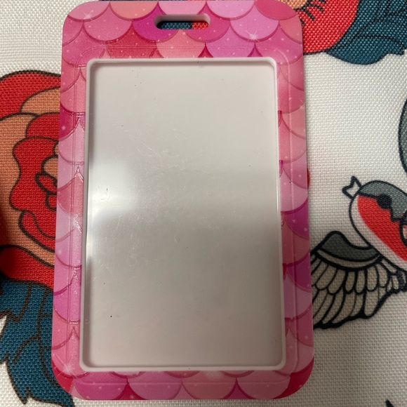 Pink Mermaid Pattern Lanyard - Picture 3 of 5